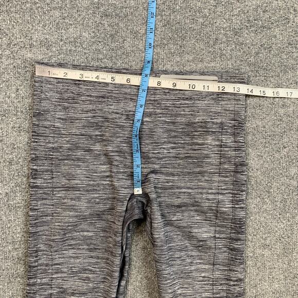 Under Armour Leggings Womens M Medium Gray Seamless Knit Compression Capri - Picture 3 of 10